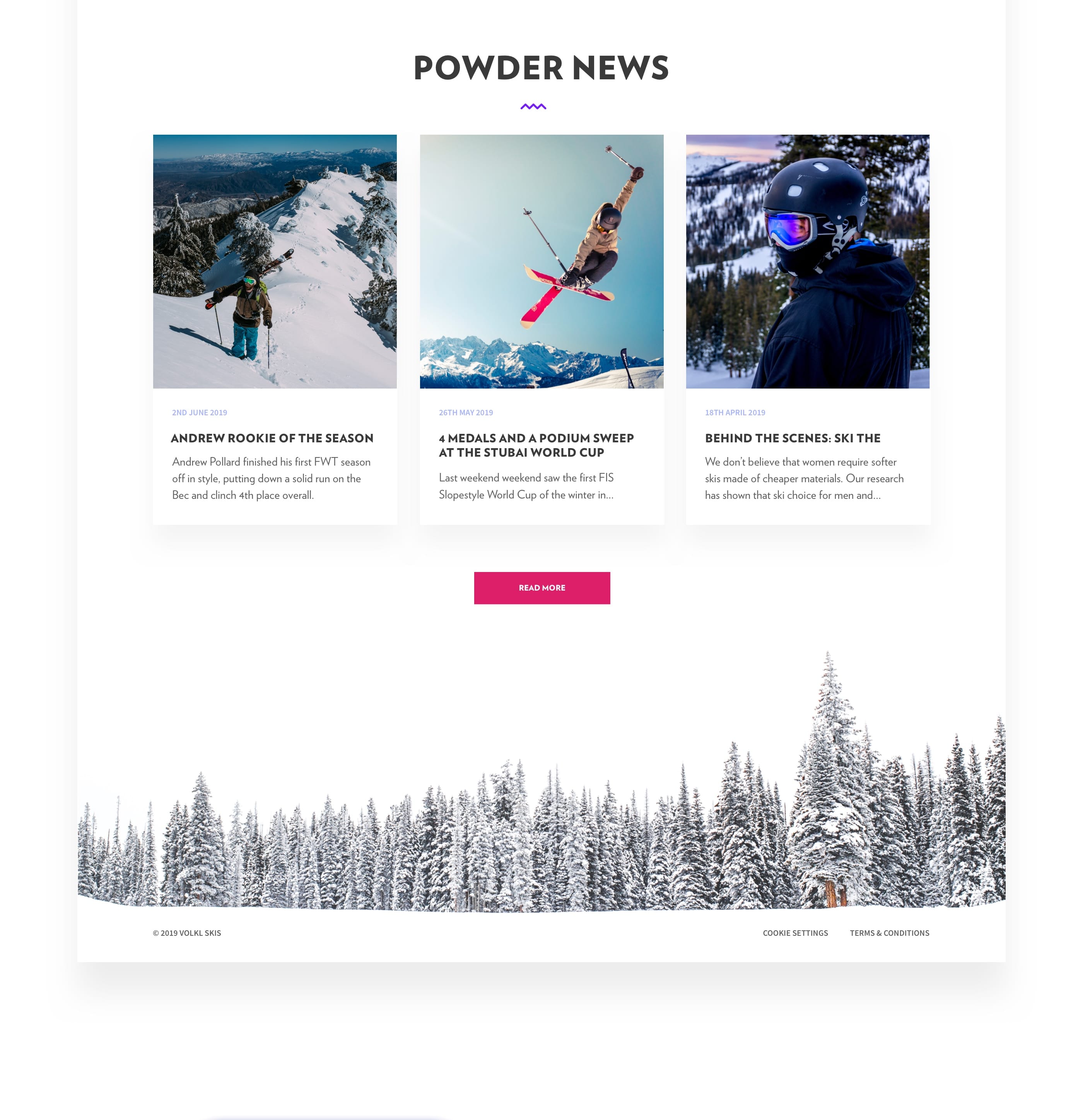 Volkl Website redesign concept