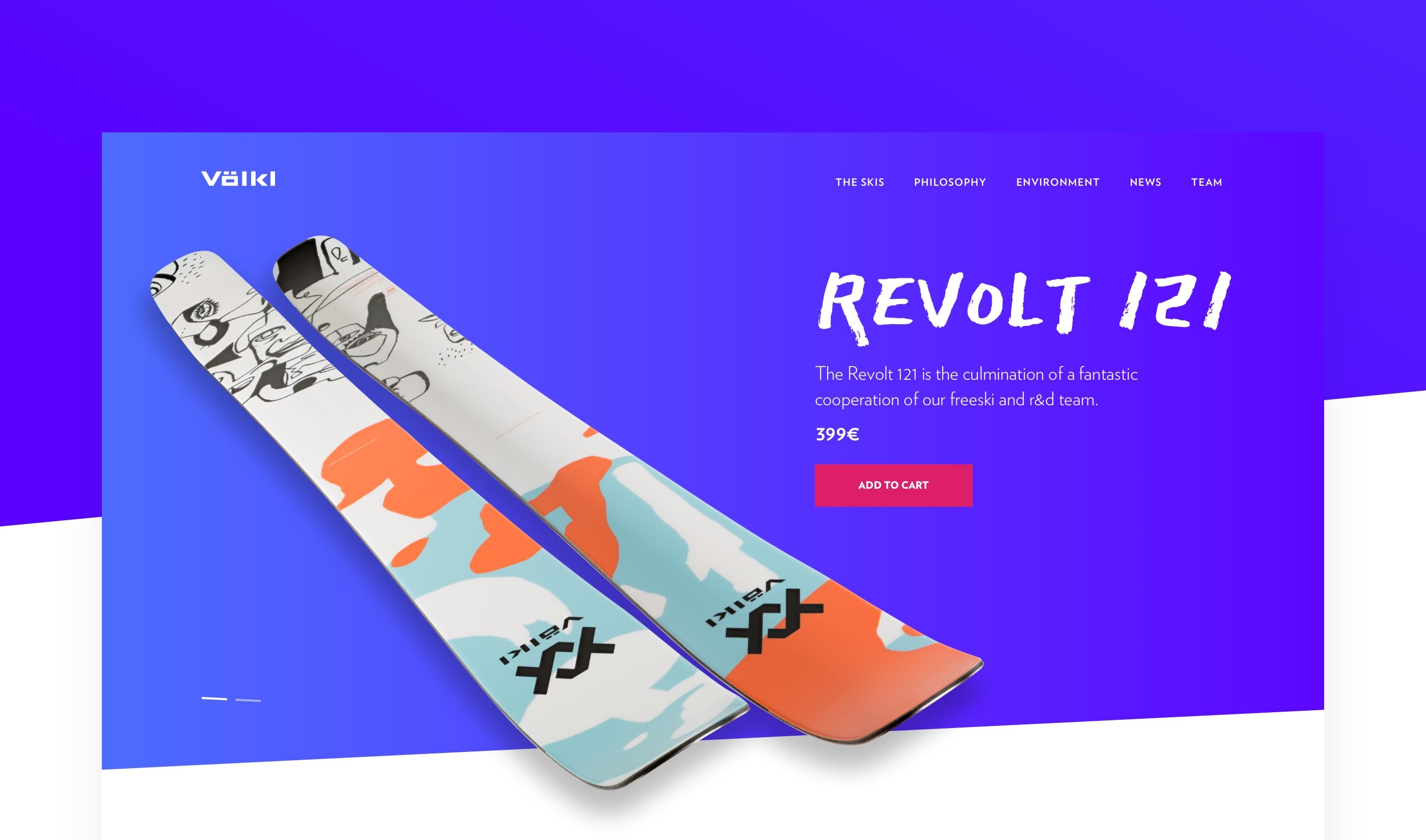 Volkl Website redesign concept
