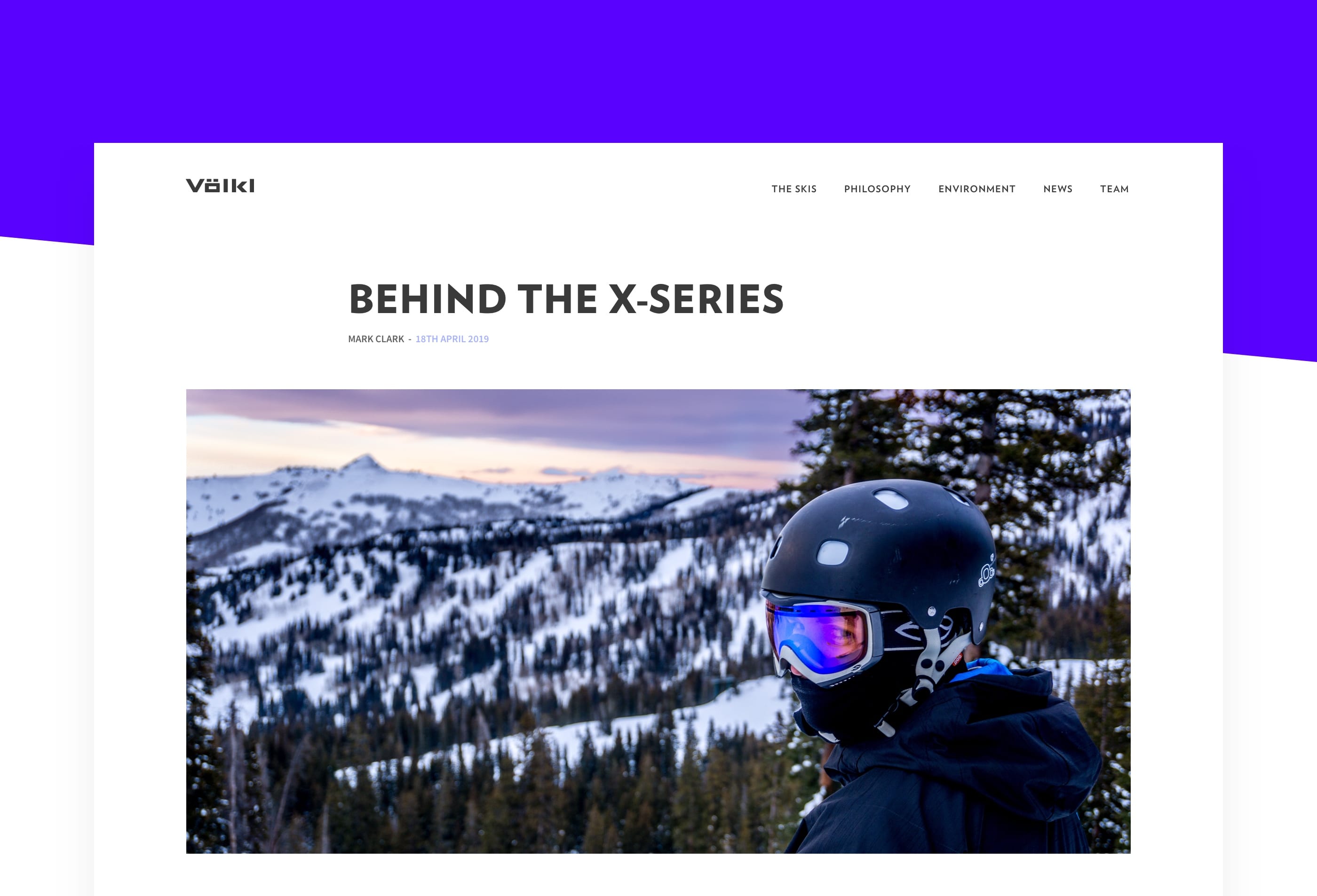 Volkl Website redesign concept