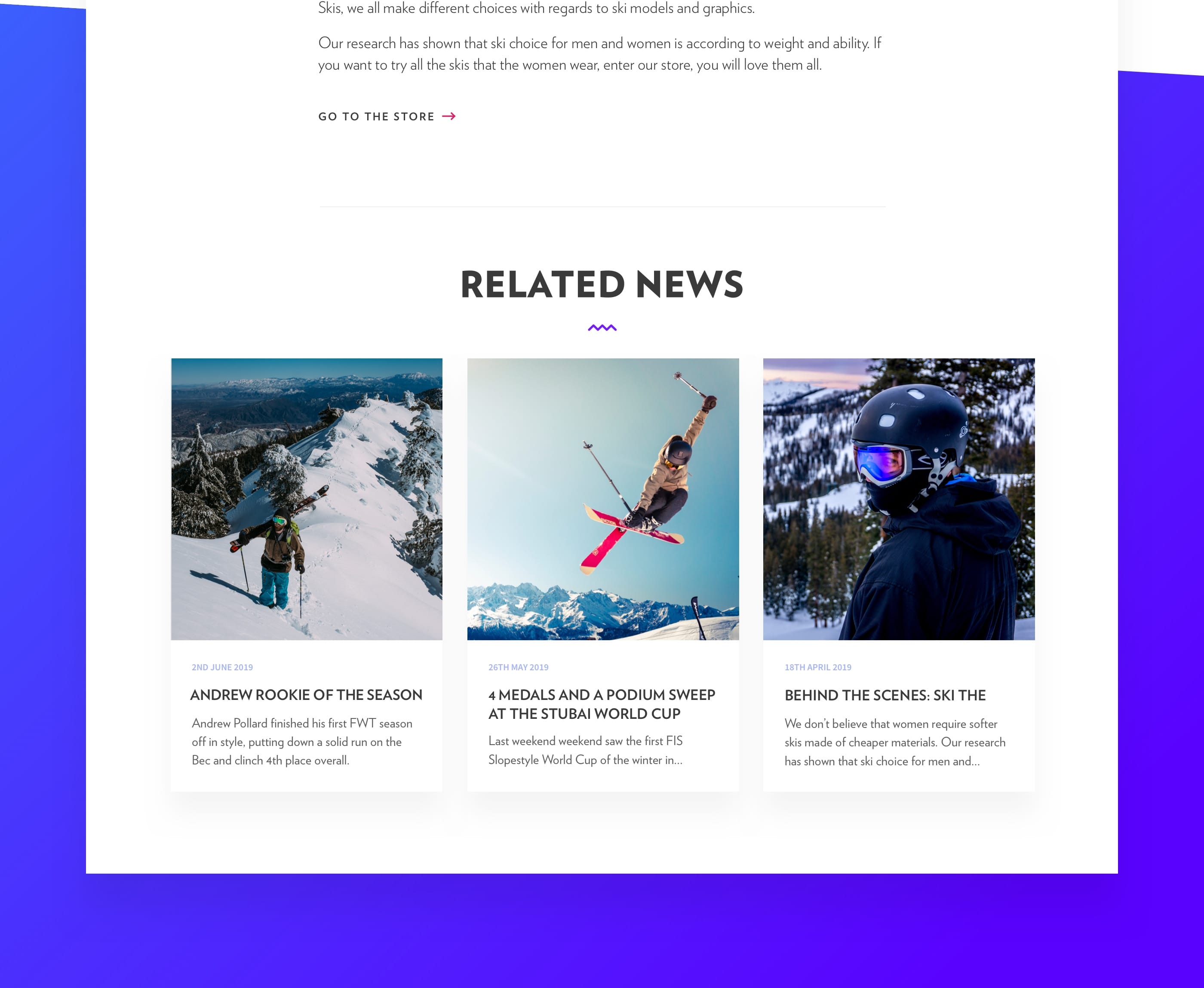 Volkl Website redesign concept